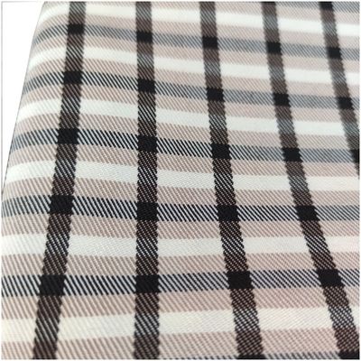 Plaid Style Twill Fabric 100% Polyester Twill Fabric for Medium Weight Suit and Dress