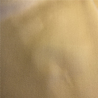Soft Peached Khaki 150GSM Polyester Spun Yarn Fabric For Women's Blouses and Uniforms
