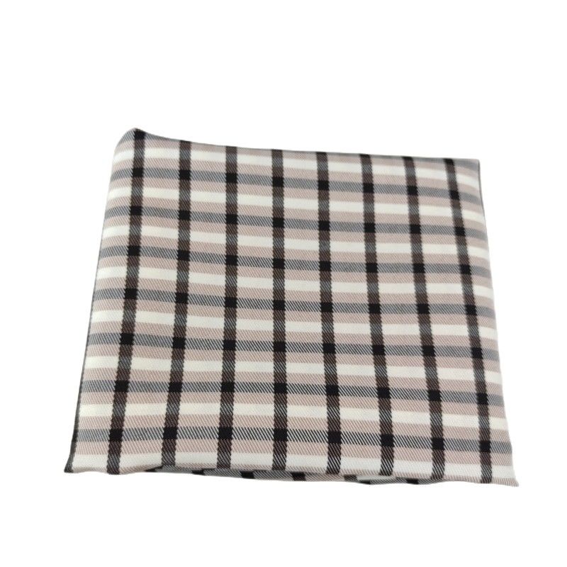 Plaid Style Twill Fabric 100% Polyester Twill Fabric for Medium Weight Suit and Dress