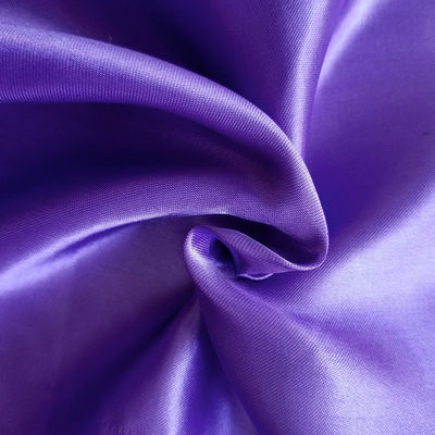 Vlamvertragend 100% polyester geweven goud satine stof voor kleding
