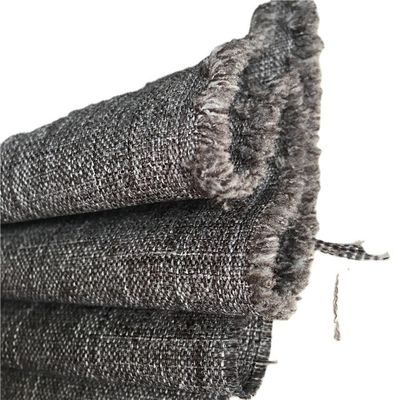 600D Melange Zwart Wit Garens Geweven Cationisch Oxford Stof Polyester Imitatie Linnen Stof