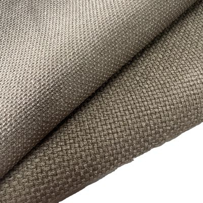 Polyester geïmiteerd hennep linnen enzym gewassen nep wolstof voor pakken broek blazers